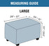 1 H.VERSAILTEX Real Velvet Plush Piece Form Fit Stretch Rectangle Folding Storage Covers Ottoman Slipcovers Removable