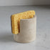 Natust Natural Travertine Sponge Holder for Kitchen Sink, Drying Rack, Compact Sink Caddy