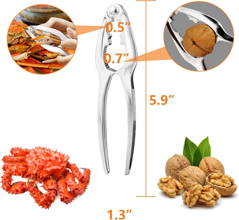 5 Set, Set, Crab Crackers and Tools, Pcs Crab Crackers, Lobster Crackers and Tools, Seafood Tools Walnut Nut Cracker