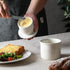 Butter Crock Bell with Lid, Ceramic French Butter Dish for Countertop, Soft Butter Container Holder with Water Seal