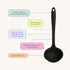 GIR: Get It Right Silicone Soup Ladle - Gray 3/4 Cup, Heat Resistant Up to 425°F, Precision Pour Edge, Dishwasher Safe