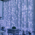 HOME LIGHTING Window Curtain String Lights, 300 LED Fairy Copper Light with Remote, USB Powered Waterproof for