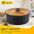 E-far Angel Food Cake Pan - 10-Inch Non-stick Tube Pan for Baking Pound Chiffon Cake