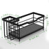 Uninol Countertop Sponge Holder for Kitchen Sink,Sink Caddy Organizer With Stone Drying Tray, Stainless Steel Kitchen