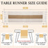 90 inches Summer yuboo Boho Table Runner Long - Rustic Burlap Table Runner for Wedding Spring Dining Table, Dresser