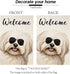 Welcome Maltese with Sunglasses Garden Flag 12x18 Inch, Small Vertical Double Sided Decorative House Yard Decor
