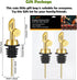 2 WAFJAMF Pcs Weighted Stainless Steel Bottle Pourers, Self Closing Olive Oil Dispenser Spout, Auto Flip Feature Liquor