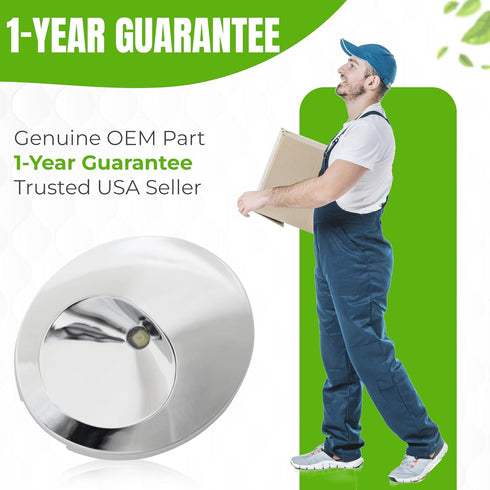 Compatible LED Light Bulb for GE Refrigerator, WR55X11132 WR55X25754, Chrome Color Cover Light Kit