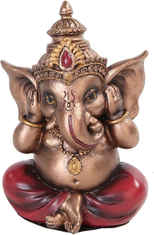 Pacific Giftware Colorful See Hear Speak NO Evil Ganesha Sculpture - Eastern Enlightenment Lord