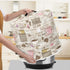 Coffee Print Dust Cover for 6 Quart Electric Pressure Cooker, Rice Cooker, Kitchen Decorative Air Fryer Protective Bag
