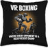 VR Boxing Heavyweight Champ Gamer Throw Pillow