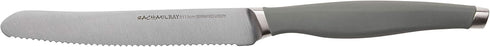 Rachael Ray Cutlery Japanese Stainless Steel Knives Set with Sheaths, 6-Inch Utility and 5-Inch Serrated Utility Knife,