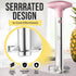 Zulay Kitchen Stainless Steel Pineapple Corer & Slicer - Heavy Duty Cutter with Reinforced Blade, Pink