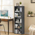 5-Tier ZENY Shelf Bookcase, Freestanding Wood Storage Display Open Bookshelf for Home Office (Black)