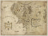 Vinatge Wall Art Picture Canvas Painting Map of Middle Earth by Yatsen Bridge, HD Print, 12" Hx16" W