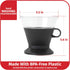 Goodcook Koffe BPA-Free Plastic Auto-Drip Pour Over Coffee Maker with #2 Paper Filters (Black)