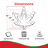 Hemp Marijuana Leaf Cookie Cutter Set, Sharp Stainless Steel Utensils, 3-Piece Bakery Supplies by Sweet Cookie Crumbs