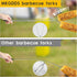 49” Large Fork Head Hot Dog Sticks for Campfires, Extra Long Telescoping Marshmallow Roasting Sticks, 4 Pack