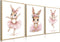Baby Girl Nursery Wall Decor, Easter Nursery Canvas Wall Art Paintings Set