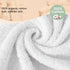6-Piece Set, 600GSM 100% 2 Packaging, SEMAXE Solid Towel White, Cotton, Each of Bath Towel, Hand Towel, and Washcloths