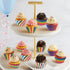 Mini Cupcake Muffin Liners, 600 Count Rainbow Paper Cupcake Liners for Baking, Colorful Tiny Cake Mold Supplies