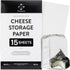 Formaticum 15-Pack Cheese Storage Wax Coated Paper - Porous Wax Sheets From