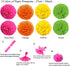 ZERODECO Party Decoration, 21 Pcs Multi-color Hanging Paper Fans, Pom Poms, Garlands, Polka Dot & Triangle Bunting Flags