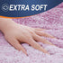 OLANLY Bathroom Rug Mat | 30x20 Extra Soft Absorbent Microfiber Non-Slip Bath Carpet, Pinkish-Purple