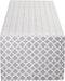 DII Lattice Tabletop Collection Table Runner - 14x72, Gray