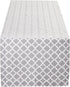 DII Lattice Tabletop Collection Table Runner - 14x72, Gray