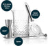 Libbey Carats Cocktail Barware Mixing Set, 25.5 oz Professional Mixing Glass with Bartender Accessories