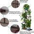 4 5 (4 5 LINZINAR Plant Stand Metal Tier Potted Multiple Flower Pot Holder Shelf Indoor Outdoor Planter Display