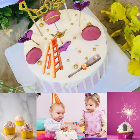Mujiang Fondant Silicone Molds for Chocolate, Candy, Sugarcraft Cupcake Topper Cake Decorating Tools