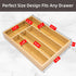 Silverware Organizer Bamboo Kitchen Drawer Organizer Utensil Organizer Silverware Holder Cutlery Organizer in Drawer Flatware Organizer Tray by Upassion