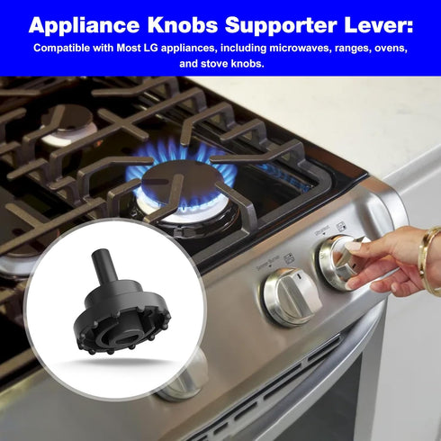 Appliance Knobs Supporter Lever Replacement, LG MJH64334701 Stove Parts, Control Lever Knob - 2 Pack