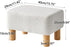 15.74" D11.41" W9.84" UHBD030W YMYNY Ottoman, Modern Footrest with Soft Padded Seat, Foot Stool with Wood Legs, Small
