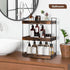 Cedwnuer 3-Tier Countertop Counter, Counter Bathroom Shelf, Wood Spice Rack Organizer for Kitchen Vanity Corner Shelf
