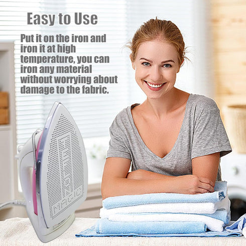 FQTANJU 2PCS Cover Iron Shoe for Electric Iron, Aluminum Ironing Shoe Compatible with Most Steam Irons