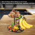 Counter, 3-Tier Livabber Fruit Basket Bowl with Banana Hanger, Fruit Vegetable Storage Basket with Banana Tree Holder