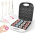 DSP All in One Mini Donut Maker - Non-Stick Electric Doughnut Machine for 16 Mini Donuts, 1400W