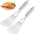 2-Piece Premium Fish Spatula Set, Big Size Stainless Steel Turner for Cooking, Flipping, Frying, and Grilling