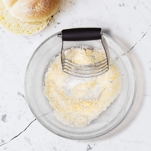 ALLTOP Pastry Shortening Blender Cutter - Stainless Steel Dough Masher for Baking, Almond, Hand Kitchen Tool