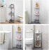 Waterproof Corner Shelf Stand, Storage Organizer for Bathroom, Perfect for Small Space, White Toilet Paper Stand
