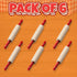 Mini Rolling Pin 7.5 Inch (6 Pack) Kids Rolling Pin Set for Play Dough, Wooden Baking Pins with Handles