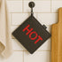 Creative Home Black Neoprene Heat Resist Square Trivet, Insulated for Cooking, 8.6" x 8.6" x 0.2" H