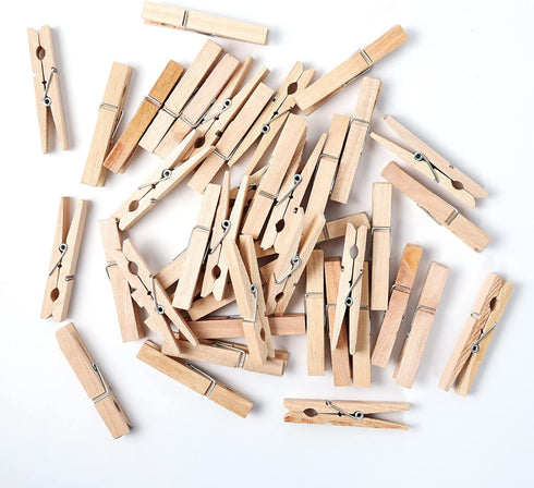 (Pack of 50) Wooden Clothespins - About 2-7/8" Long