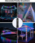 79FT 240LED 1200mah 8 2 Pack Rope Lights, Rechargeable Outdoor Waterproof String Lights with Portable Rechargeable