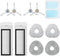 Replacement Parts - Replenishment Kit for NARWAL T10 J1 J2 Robot Vacuum Cleaner, 2 Hepa Filters, 4 Side Brushes, 4 Mop