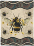 dollffey 50"X60" Bee Blanket Bees Sunflower Decor Throw Blanket Super Warm Soft Plush Lightweight Fleece Flannel Winter