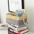 TheWarmHome Small Storage Bins Basket for Organizing Shelves - Fabric Storage Cubes for Clothes, Toys, and More